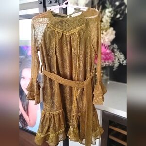 Joyfolie moss green dress Size 5